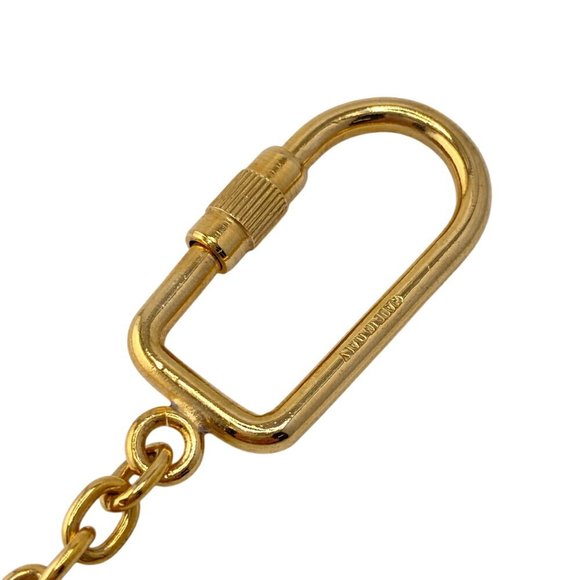 CELINE Triomphe Keychain with Carabiner in Gold - Picture 7 of 8